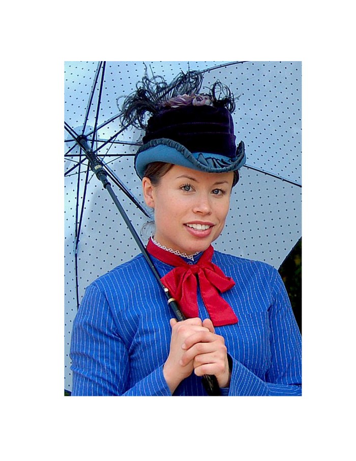 buchart gardens blue umbrella copyright